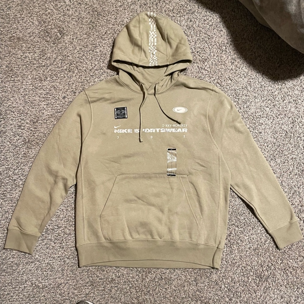 Nike Men's Khaki Hoodie